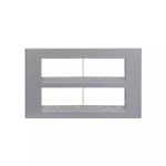 englaze 16 module plate M Silver L T CB92116FS01 englaze16moduleplatemsilver cb92116fs01 front