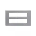 englaze 16 module plate M Silver L T CB92116FS01 englaze16moduleplatemsilver cb92116fs01 front