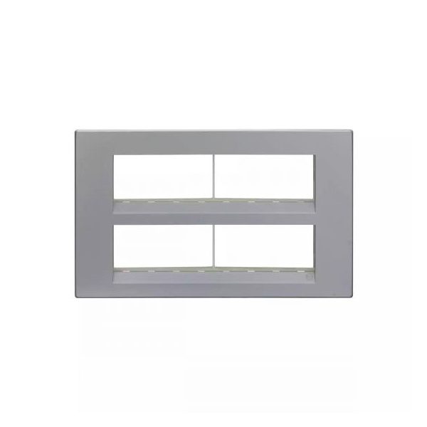 englaze 16 module plate M Silver L T CB92116FS01 englaze16moduleplatemsilver cb92116fs01 front