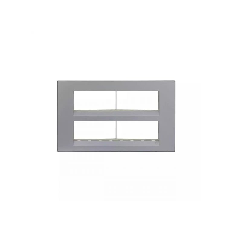 englaze 16 module plate M Silver L T CB92116FS01 englaze16moduleplatemsilver cb92116fs01 front