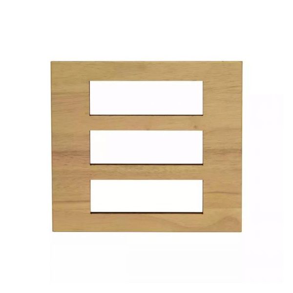 englaze 18 M Beige Wood plate L T CB92118FB04 englaze18mbeigewoodplate cb92118fb04 front