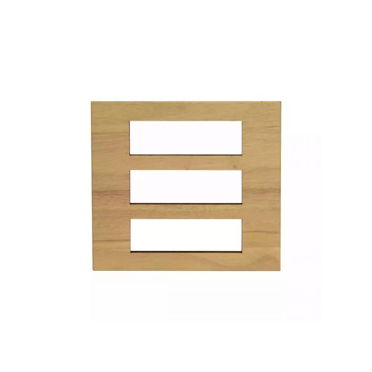 englaze 18 M Beige Wood plate L T CB92118FB04 englaze18mbeigewoodplate cb92118fb04 front