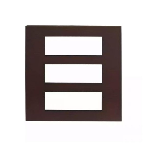 englaze 18 M Mocha Wood plate L T CB92118FM04 englaze18mmochawoodplate cb92118fm04 front