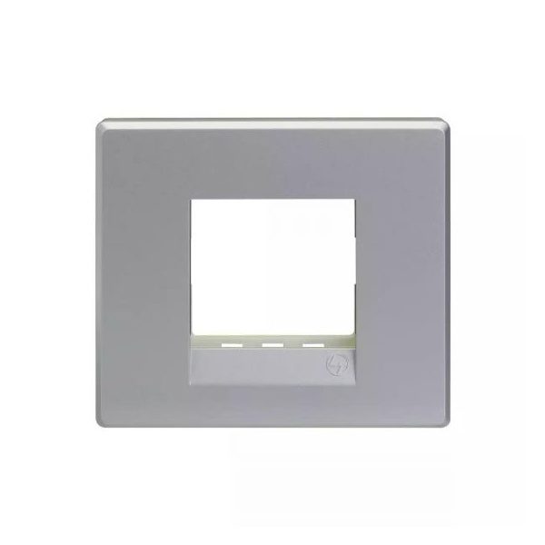 englaze 2 module plate M Silver L T CB92102FS01 englaze2moduleplatemsilver cb92102fs01 front