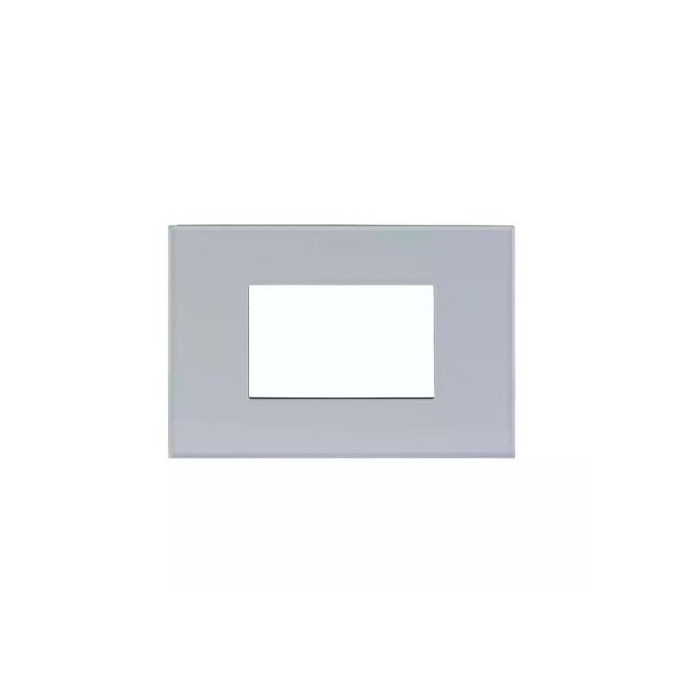 englaze 8M Glass plate Horztl S Silver L T CB92108FS02 englaze3moduleglassplatessilver cb92103fs02 front 1