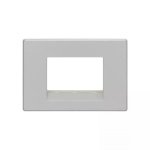 englaze 3 module plate M Silver L T CB92103FS01 englaze3moduleplatemsilver cb92103fs01 front