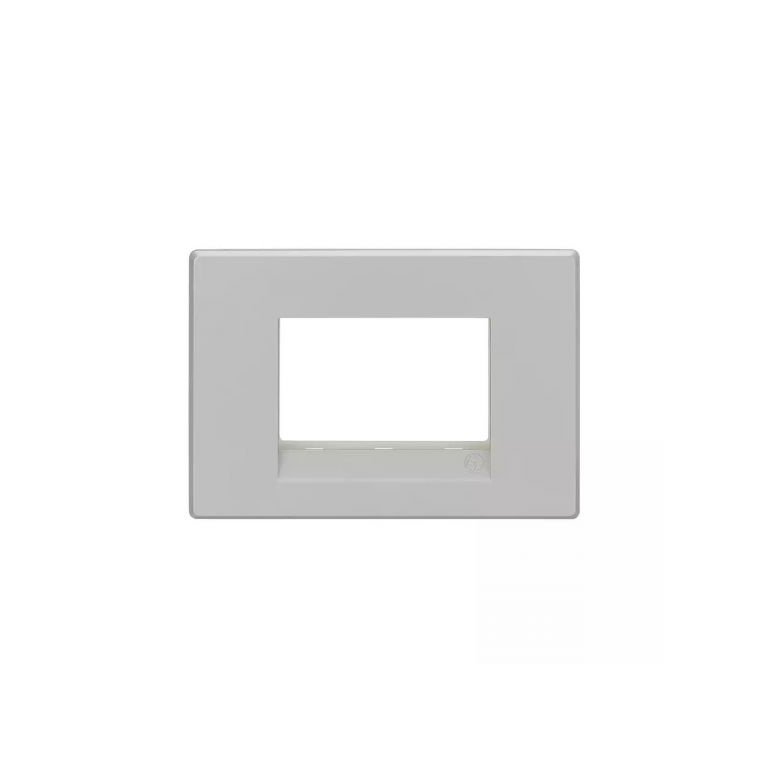englaze 3 module plate M Silver L T CB92103FS01 englaze3moduleplatemsilver cb92103fs01 front