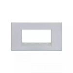 englaze 4 module plate M Silver L T CB92104FS01 englaze4moduleplatemsilver cb92104fs01 front
