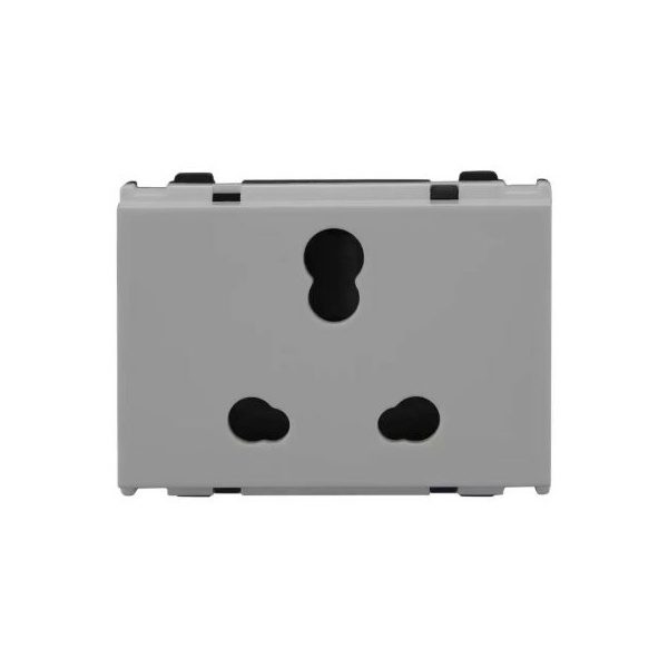 englaze 6A 16A 3pin combi Socket with ISI 3M L T CB92303CW16 englaze6a 16a3pincombisocket3mwithisi cb92303cw16 front