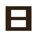 englaze 8 M Mocha Wood plate Square L T CB92208FM04 englaze8mmochawoodplatesquare cb92208fm04 front