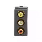 englaze RCA connector M Grey L T CB92201TM00 englazercaconnectormgrey cb92201tm00 front 1