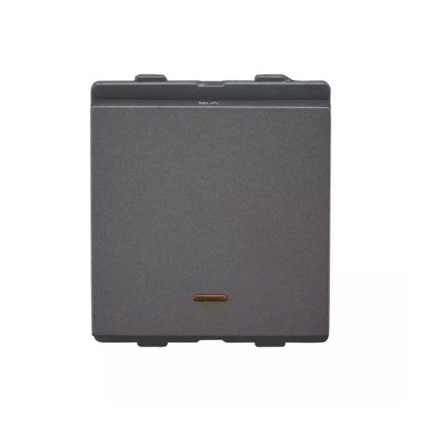 englaze Switch 20A 1 Way ind M Grey 2M L T CB92302SM20 englazeswitch16a1 wayindmgrey cb92302sm16 front