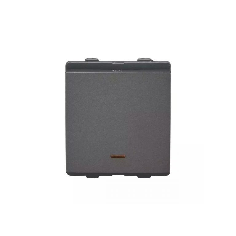 englaze Switch 20A 1 Way ind M Grey 2M L T CB92302SM20 englazeswitch16a1 wayindmgrey cb92302sm16 front