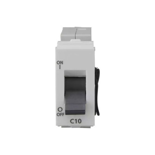 entice 6A SP Mini MCB 3 kA White L T CB91101KW06 entice10aspminimcb3ka cb91101kw10 front