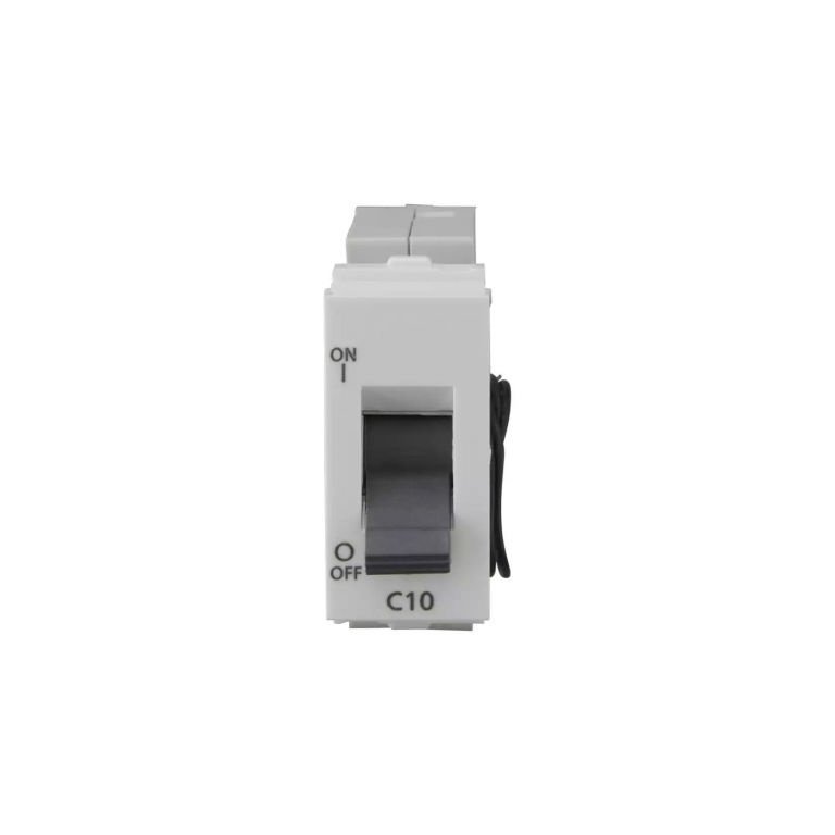 entice 6A SP Mini MCB 3 kA White L T CB91101KW06 entice10aspminimcb3ka cb91101kw10 front