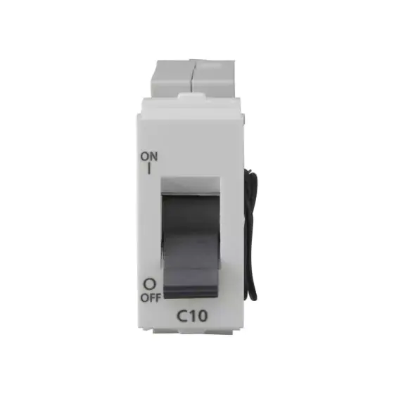 entice 6A SP Mini MCB 3 kA White L T CB91101KW06 entice10aspminimcb3ka cb91101kw10 front