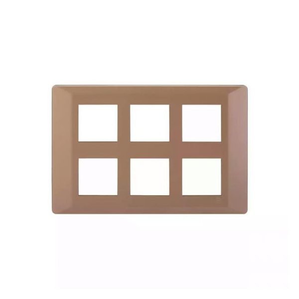 entice 12 module plate- Rose Gold L T CB91112FL11 entice12moduleplate rosegold cb91112fl11 front