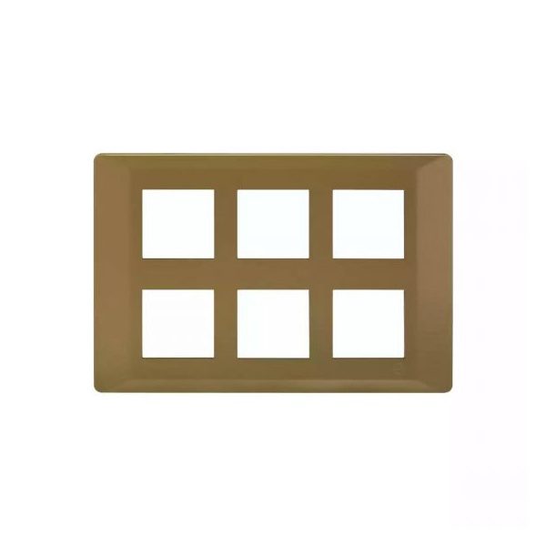 entice 12 module plate- Rustic Gold L T CB91112FR11 entice12moduleplate rusticgold cb91112fr11 front