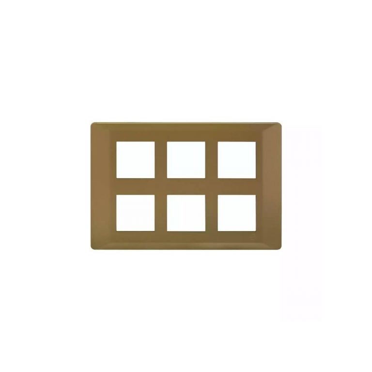 entice 12 module plate- Rustic Gold L T CB91112FR11 entice12moduleplate rusticgold cb91112fr11 front