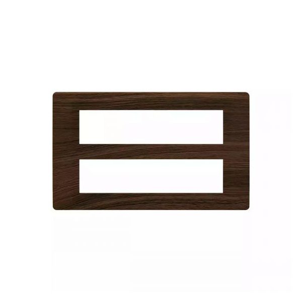 entice 16 module plate- Cinnamon Wood L T CB91116FA12 entice16moduleplate cinnamonwood cb91116fa12 front