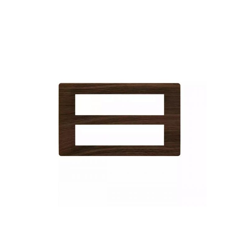 entice 16 module plate- Cinnamon Wood L T CB91116FA12 entice16moduleplate cinnamonwood cb91116fa12 front