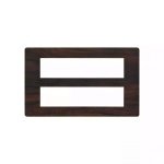 entice 16 module plate- Dark Chocolate Wood L T CB91116FL12 entice16moduleplate darkchocolatewood cb91116fl12 front