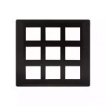 entice 18 module plate- Black Beauty L T CB91118FB11 entice18moduleplate blackbeauty cb91118fb11 front