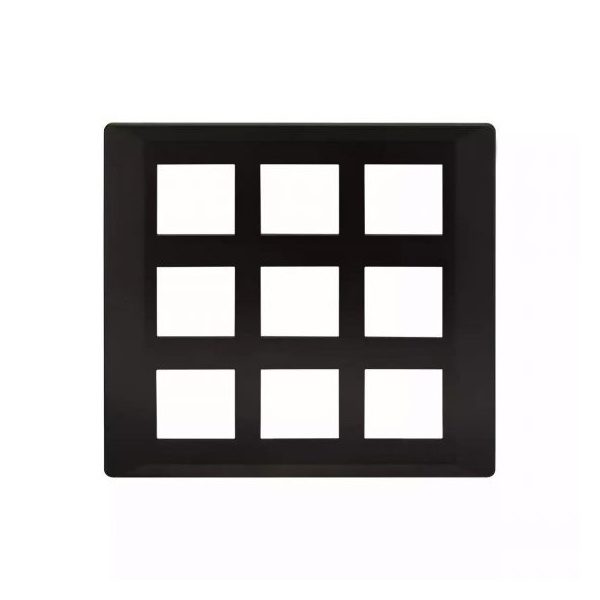 entice 18 module plate- Black Beauty L T CB91118FB11 entice18moduleplate blackbeauty cb91118fb11 front