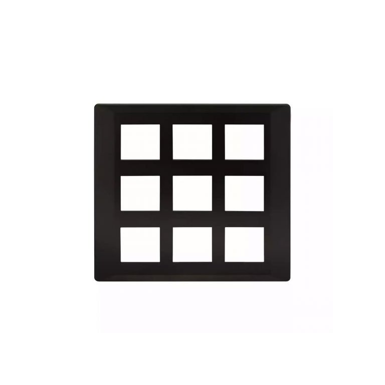 entice 18 module plate- Black Beauty L T CB91118FB11 entice18moduleplate blackbeauty cb91118fb11 front