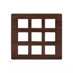 entice 18 module plate- Cinnamon Wood L T CB91118FA12 entice18moduleplate cinnamonwood cb91118fa12 front