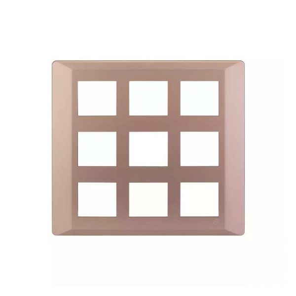 entice 18 module plate- Rose Gold L T CB91118FL11 entice18moduleplate rosegold cb91118fl11 front