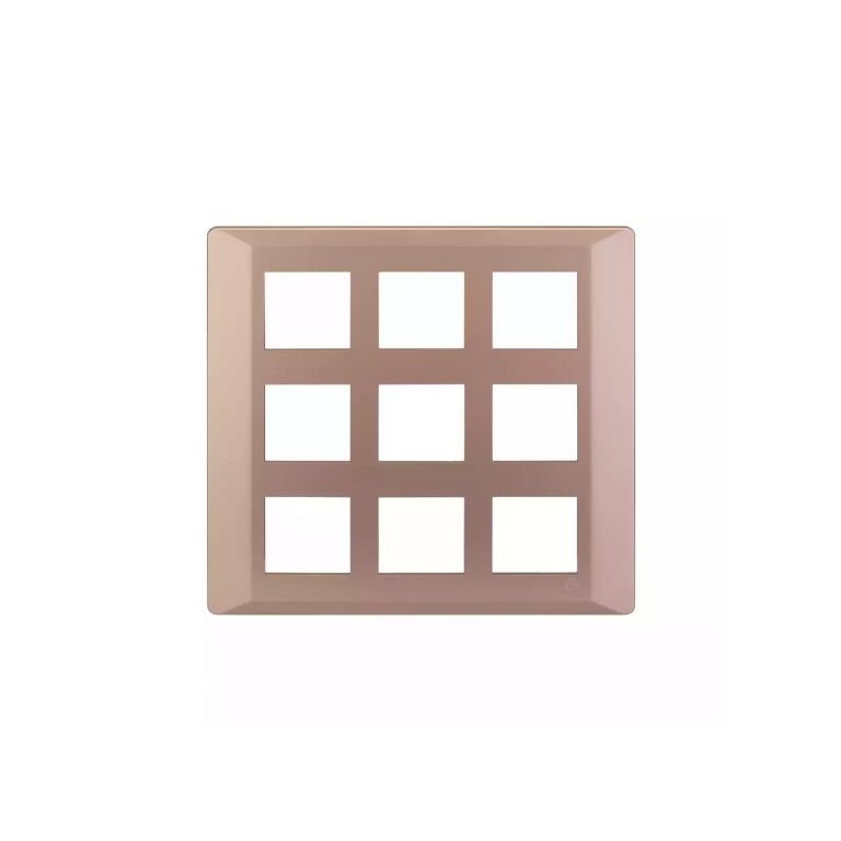 entice 18 module plate- Rose Gold L T CB91118FL11 entice18moduleplate rosegold cb91118fl11 front