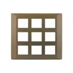 entice 18 module plate- Rustic Gold L T CB91118FR11 entice18moduleplate rusticgold cb91118fr11 front