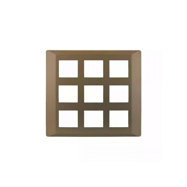 entice 18 module plate- Rustic Gold L T CB91118FR11 entice18moduleplate rusticgold cb91118fr11 front