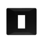 entice 4 module plate- Black Beauty L T CB91104FB11 entice1moduleplate blackbeauty cb91101fb11 front