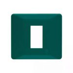 entice 1 module plate- Bottle Green L T CB91101FD11 entice1moduleplate bottlegreen cb91101fd11 front