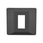 entice 1 module plate- Charcoal Grey L T CB91101FG11 entice1moduleplate charcoalgrey cb91101fg11 front