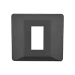entice 1 module plate- Charcoal Grey L T CB91101FG11 entice1moduleplate charcoalgrey cb91101fg11 front