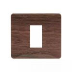 entice 1 module plate- Cinnamon Wood L T CB91101FA12 entice1moduleplate cinnamonwood cb91101fa12 front