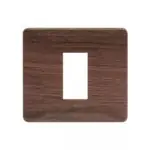 entice 1 module plate- Cinnamon Wood L T CB91101FA12 entice1moduleplate cinnamonwood cb91101fa12 front