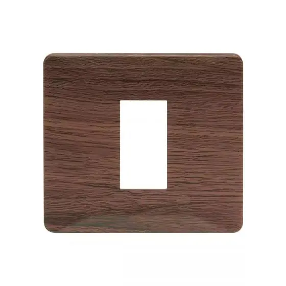 entice1moduleplate-cinnamonwood_cb91101fa12_front.jpg entice 1 module plate- Cinnamon Wood L T CB91101FA12 entice1moduleplate cinnamonwood cb91101fa12 front