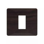 entice 3 module plate- Dark Chocolate Wood L T CB91103FL12 entice1moduleplate darkchocolatewood cb91101fl12 front