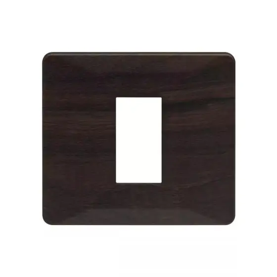 entice1moduleplate-darkchocolatewood_cb91101fl12_front.jpg entice 3 module plate- Dark Chocolate Wood L T CB91103FL12 entice1moduleplate darkchocolatewood cb91101fl12 front