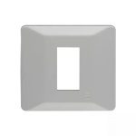 entice 1 module plate- Ice Silver L T CB91101FI11 entice1moduleplate icesilver cb91101fi11 front