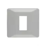 entice 1 module plate- Ice Silver L T CB91101FI11 entice1moduleplate icesilver cb91101fi11 front