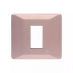 entice 1 module plate- Rose Gold L T CB91101FL11 entice1moduleplate rosegold cb91101fl11 front