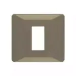 entice 1 module plate- Rustic Gold L T CB91101FR11 entice1moduleplate rusticgold cb91101fr11 front