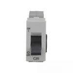 entice 20A SP Mini MCB 3 kA White L T CB91101KW20 entice20aspminimcb3ka cb91101kw20 front