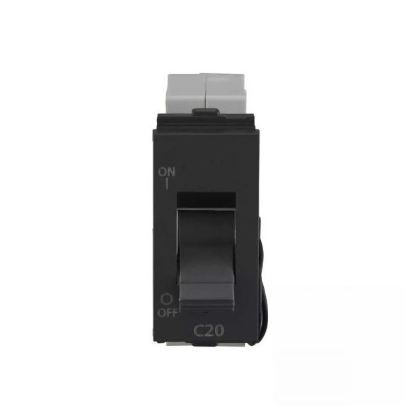 entice 20A SP Mini MCB 3 kA C Grey L T CB91101KG20 entice20aspminimcb3kacgrey cb91101kg20 front