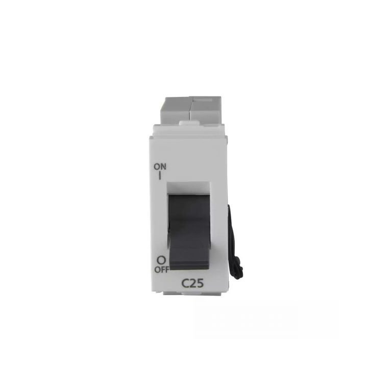 entice 25A SP Mini MCB 3 kA White L T CB91101KW25 entice25aspminimcb3ka cb91101kw25 front